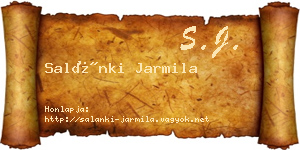 Salánki Jarmila névjegykártya